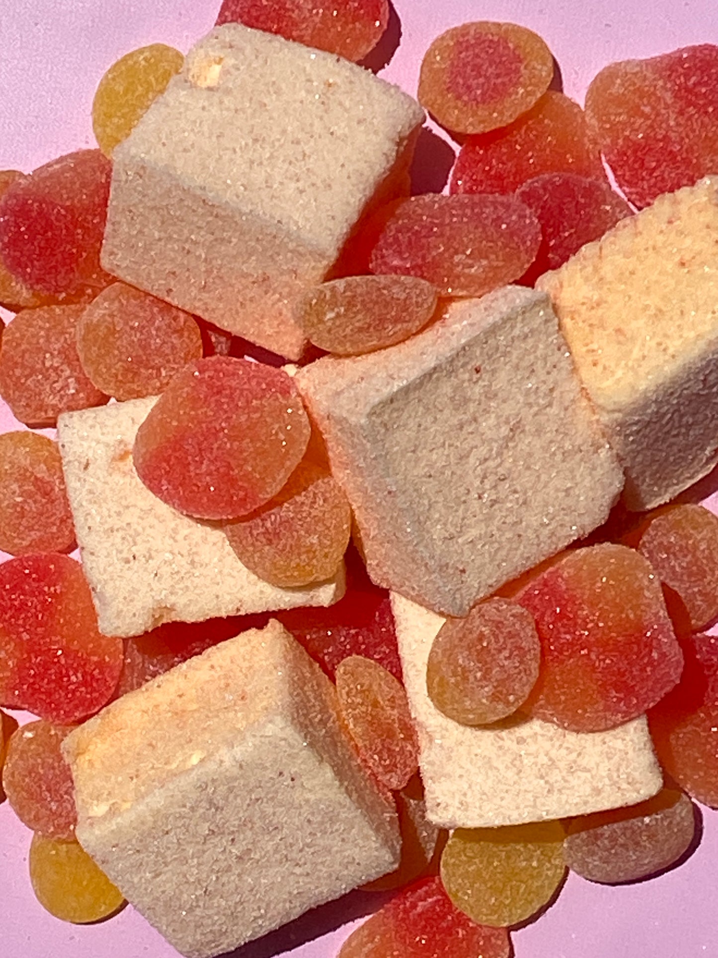 Sour Peach Marshmallows