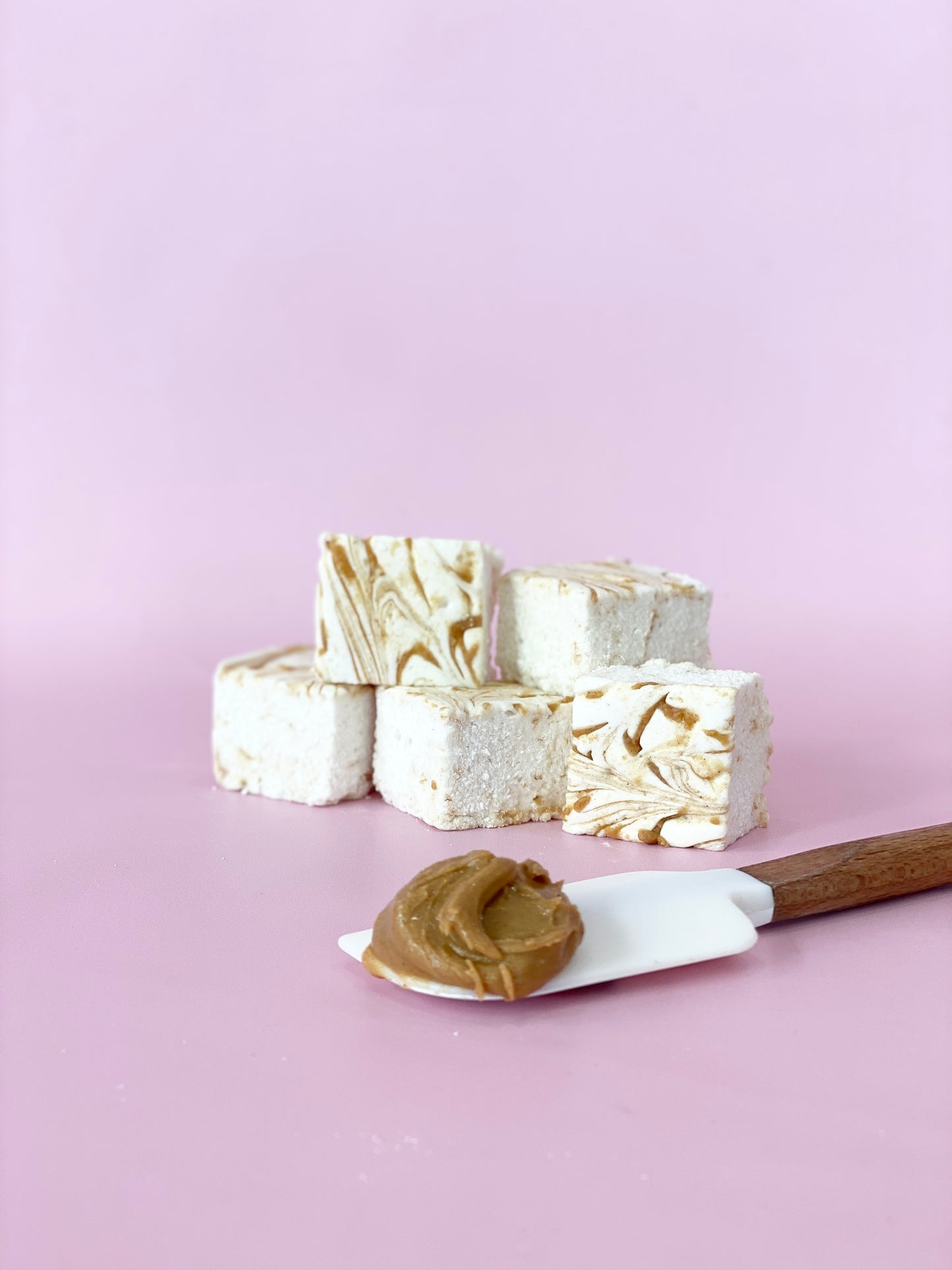 Peanut Butter Swirl Marshmallows