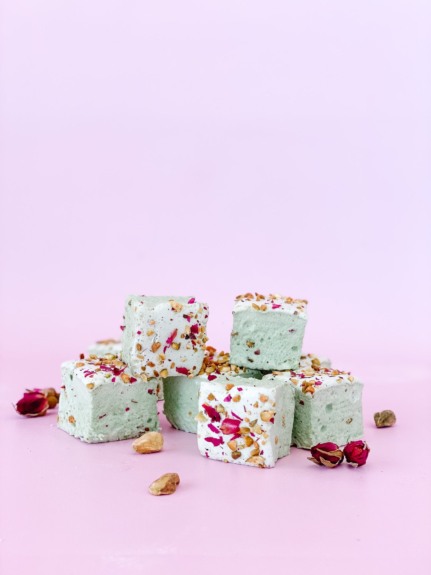 Pistachio Rose Marshmallows