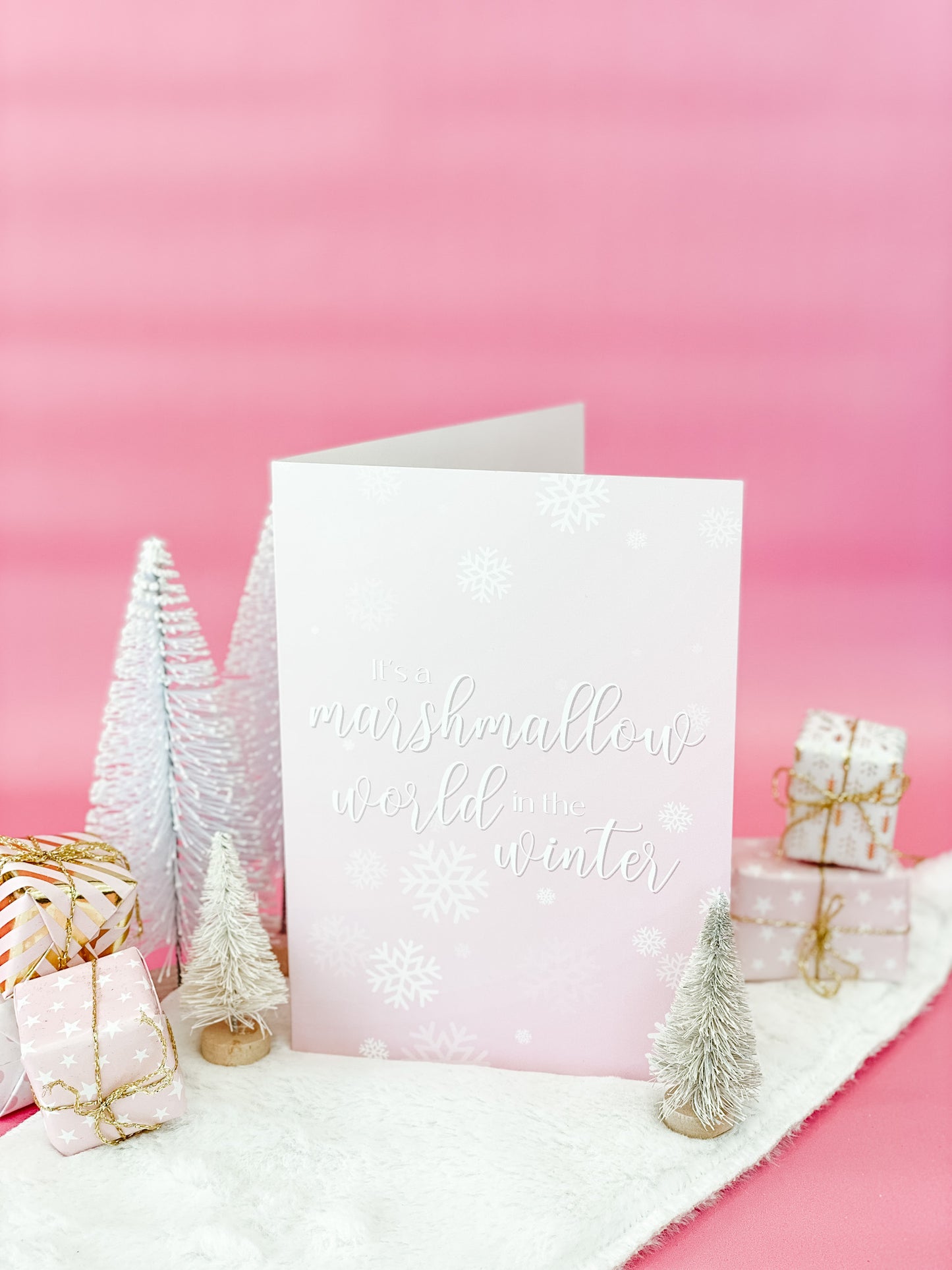 Marshmallow World - Holiday Greeting Card