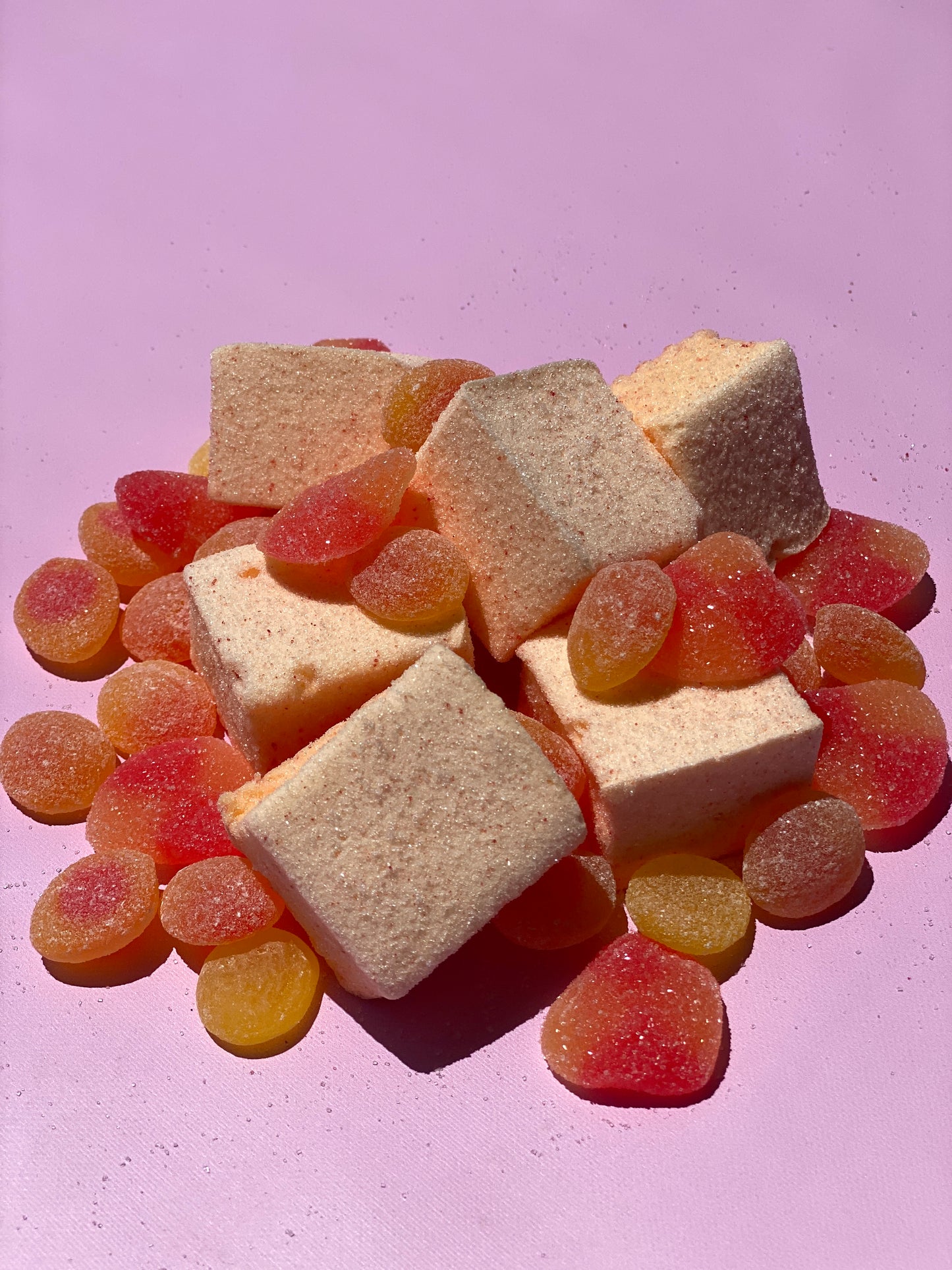 Sour Peach Marshmallows