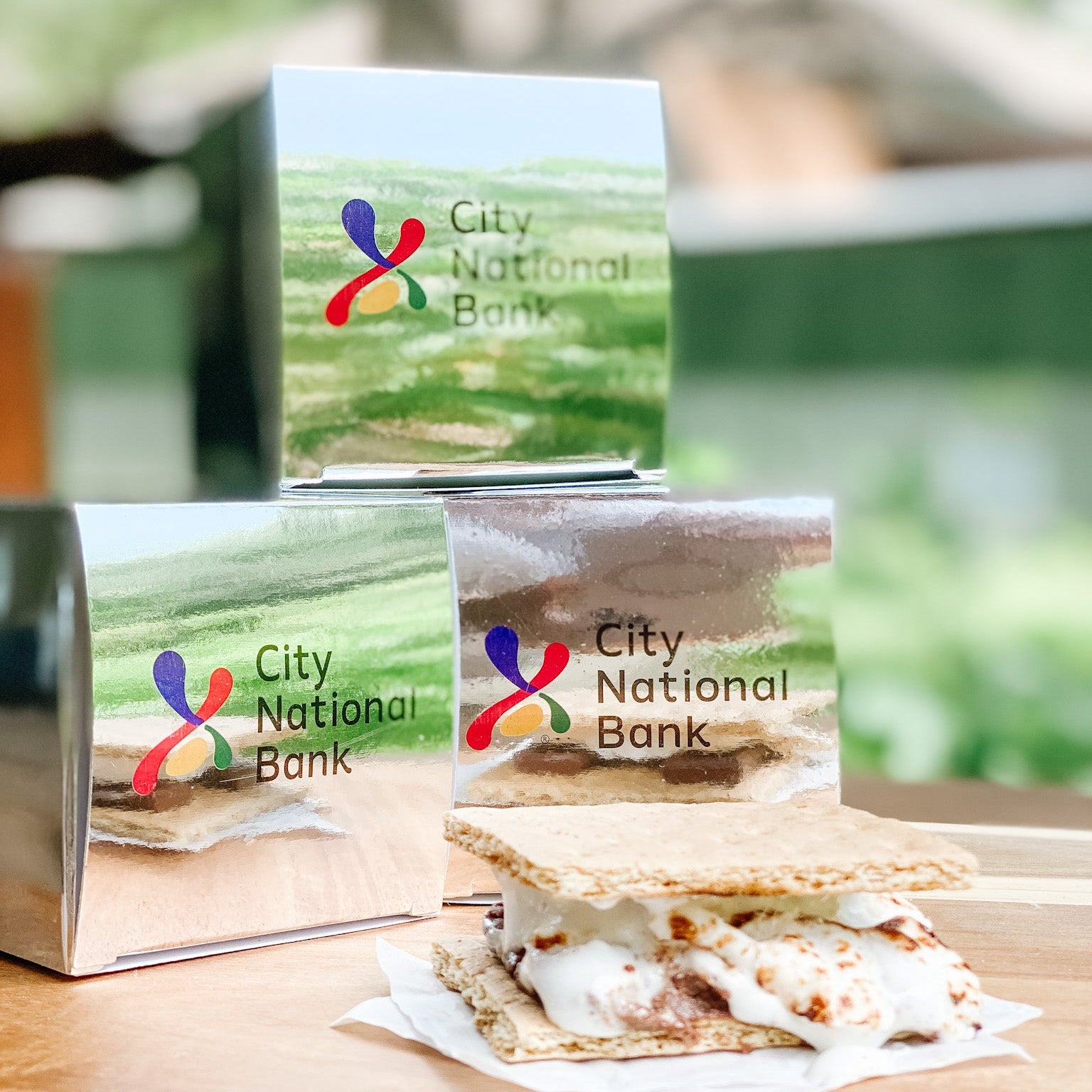 City National Bank Custom Boxes with Smores