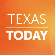 Orange gradient background with 'TEXAS TODAY' text in white